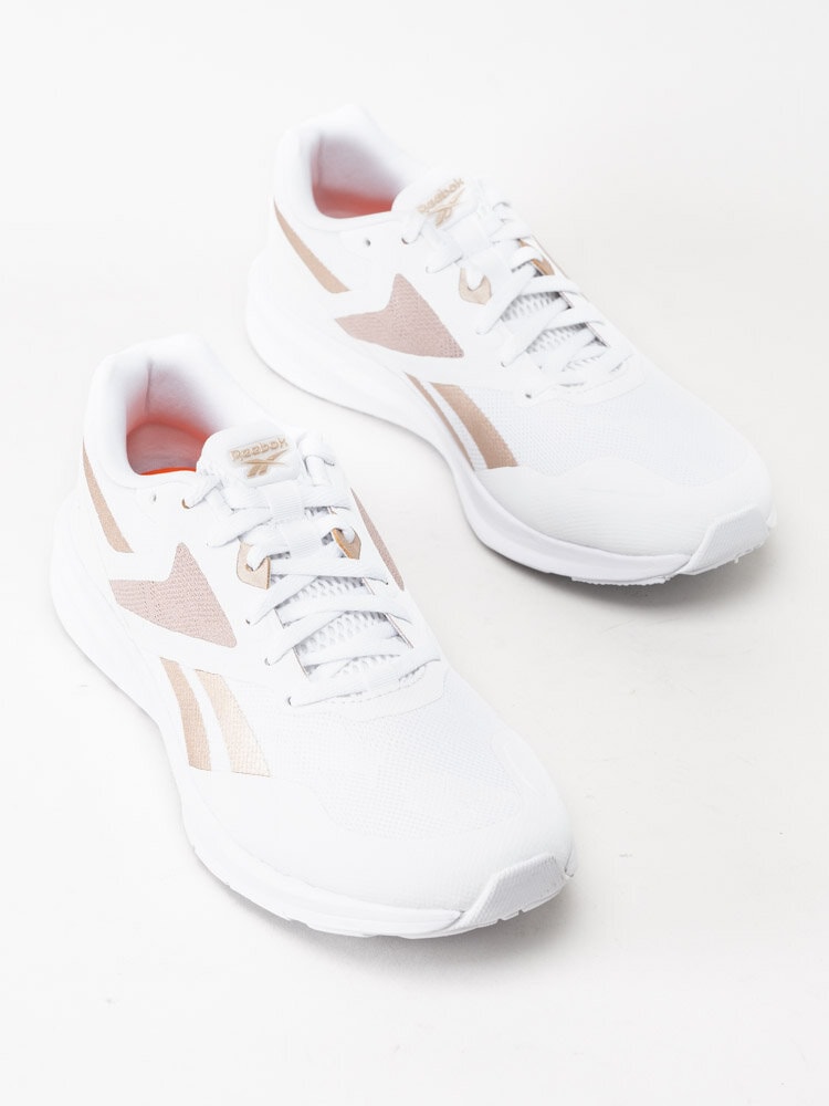 Reebok - Runner 4.0 - Vita sneakers med rosefärgade detaljer