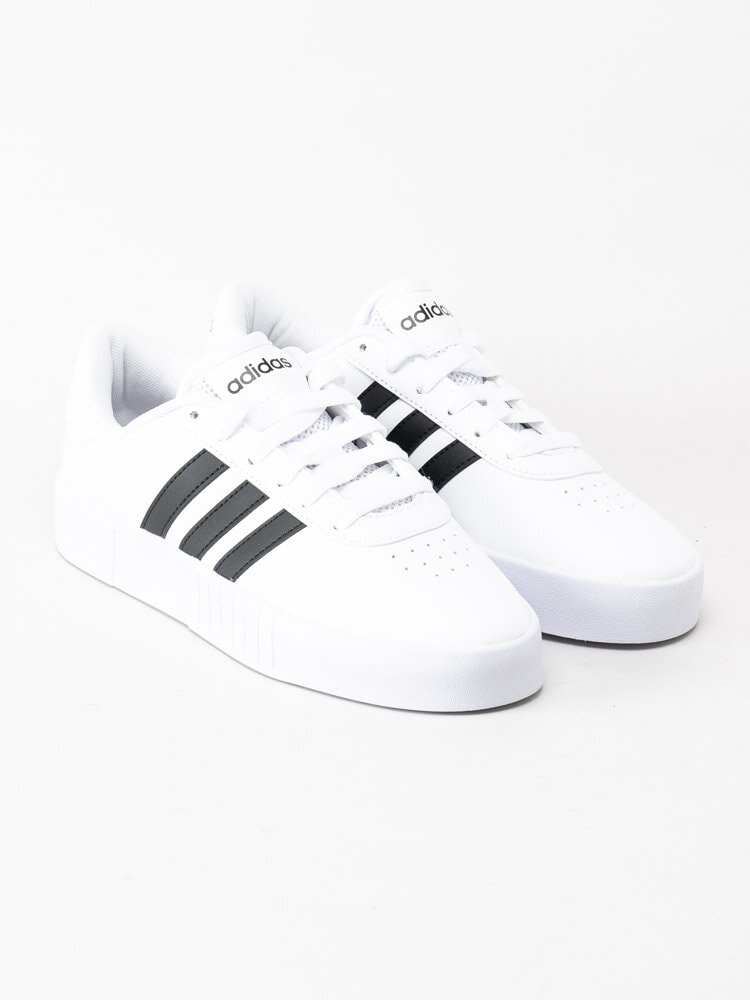 Adidas - Court Bold - Vita klassiska sneakers i skinn