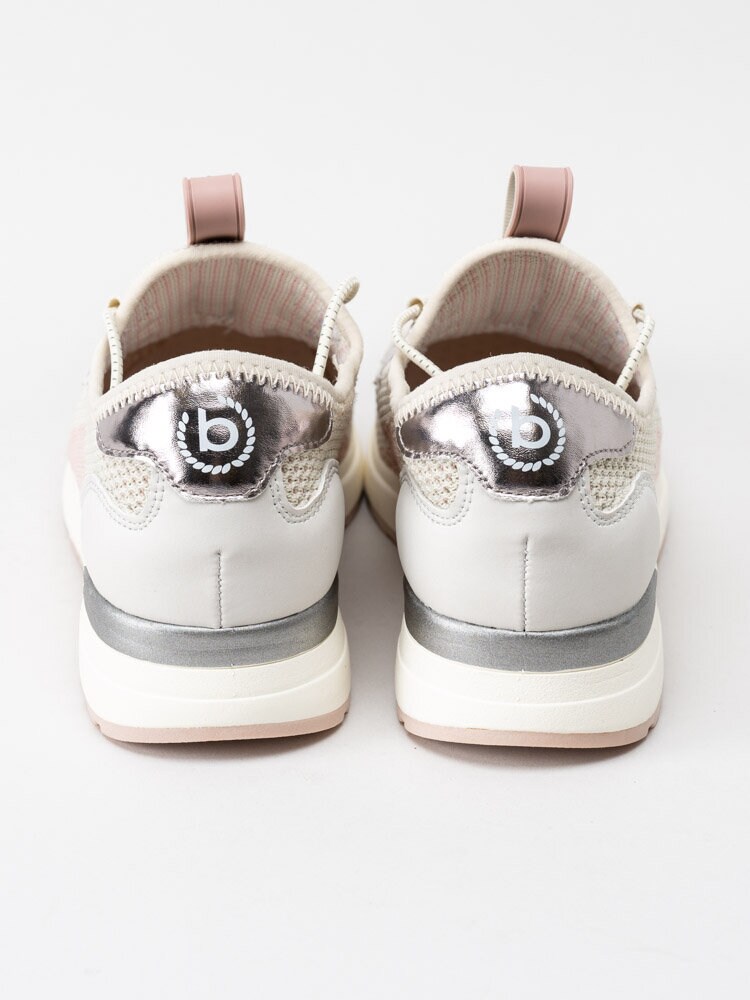 Bugatti - Ivory Evo - Beige sneakers med rosa detaljer