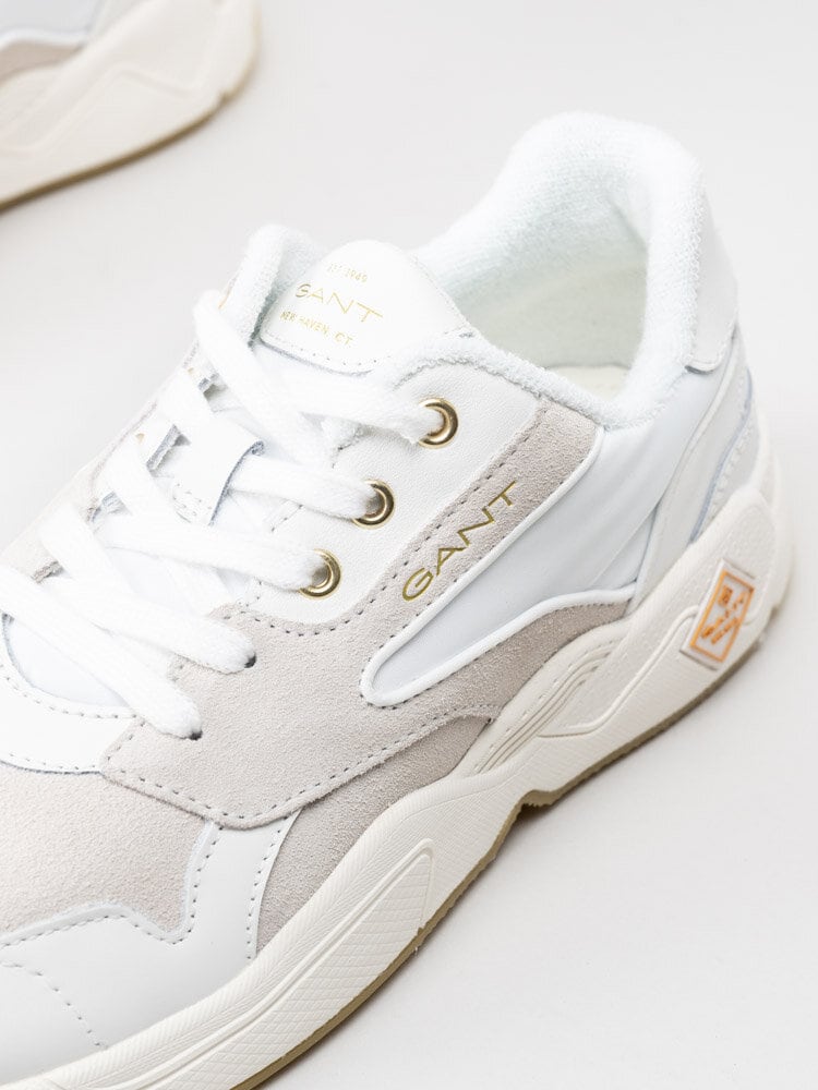 Gant Footwear - Nicewill - Vita sneakers med grå detaljer