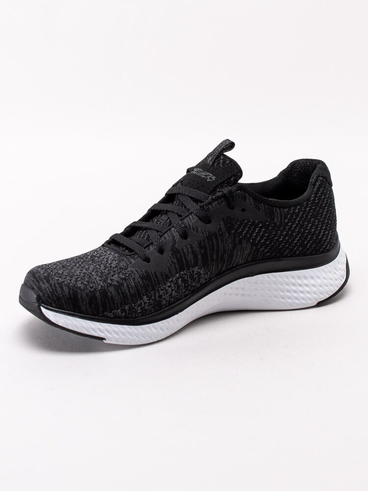 Skechers - Solar Fuse Brisk Escape - Svartmelerade sportskor med Memory Foam-sula