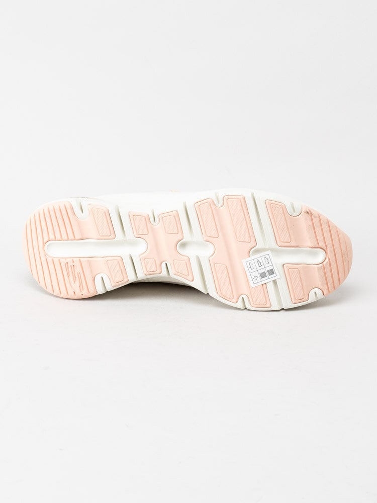 Skechers - Arch Fit - Beige sportskor med rosa detaljer