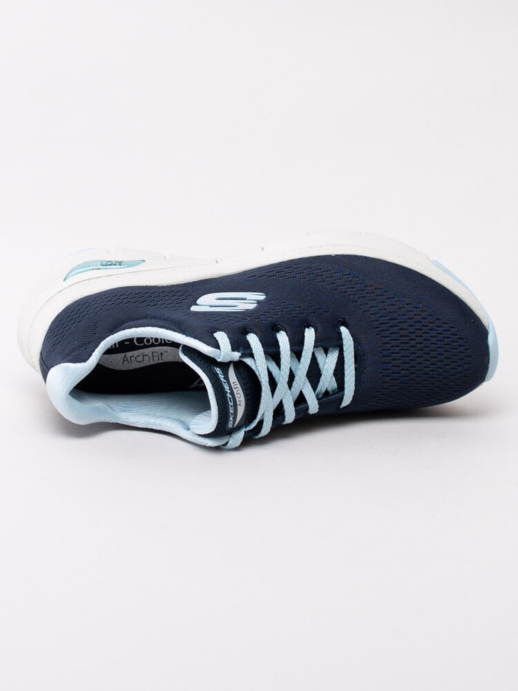 Skechers - Womens Arch Fit Sunny Outlook - Marinblå sportskor för dam