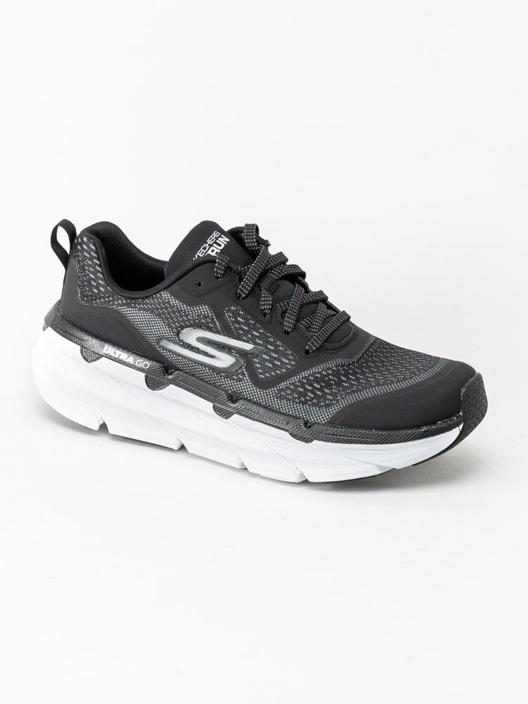 Skechers - Max Cushioning Premier - Svarta sportskor med vit sula