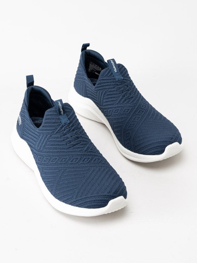 Skechers - Ultra Flex 2.0 - Blå slip on sportskor i textil