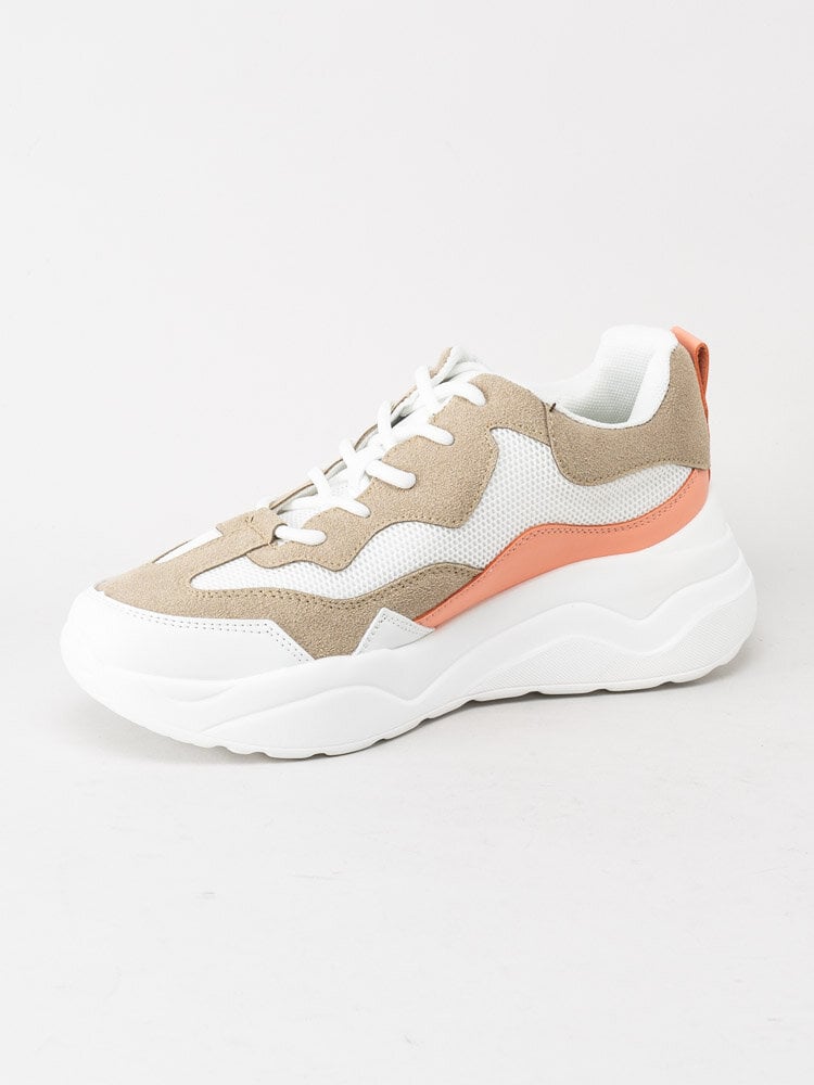 Duffy - Beige platåsneakers