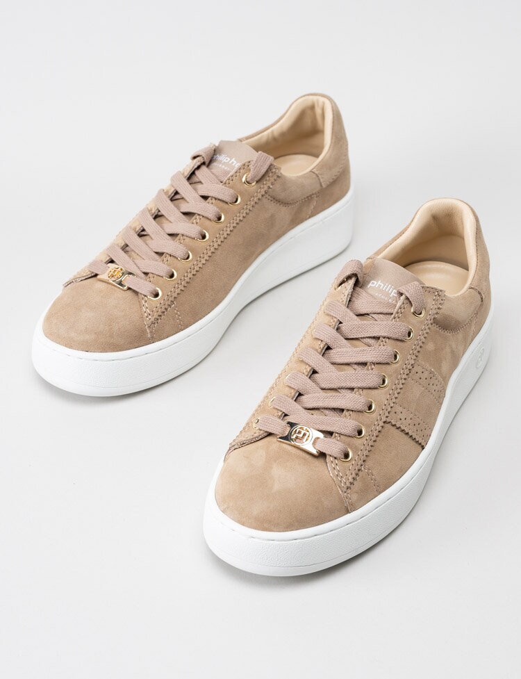 Philip Hog - Serena - Beige sneakers i mocka