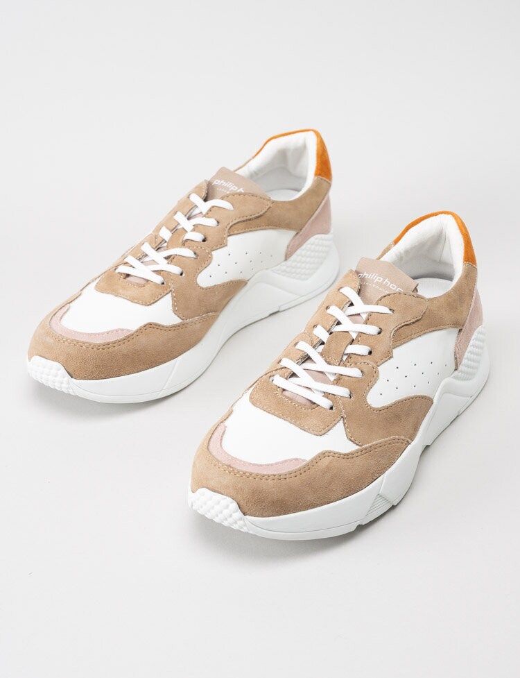 Philip Hog - Tova - Beige sneakers i mocka