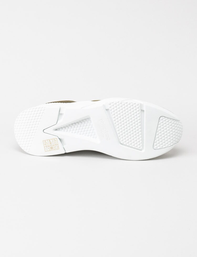 Philip Hog - Tova - Olivgröna sneakers i mocka