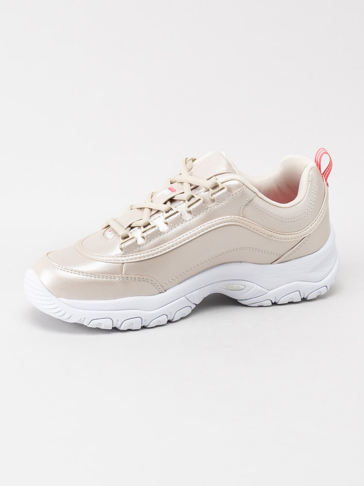 FILA - Strada F Women - Champagnefärgade sneakers i skinn