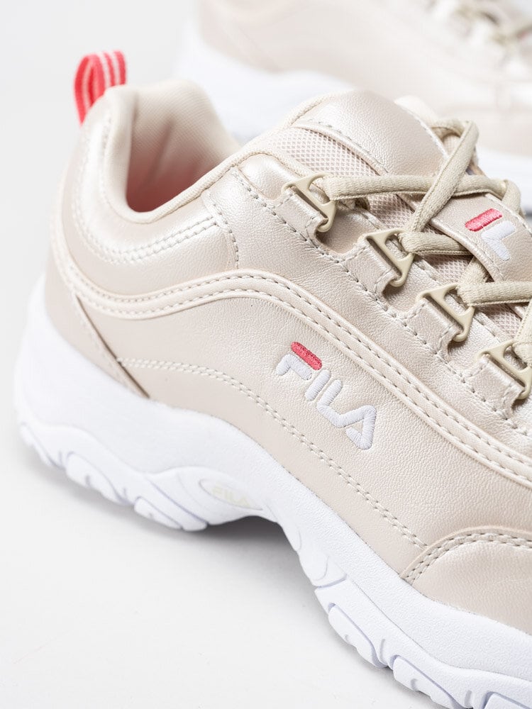 FILA - Strada F Women - Champagnefärgade sneakers i skinn