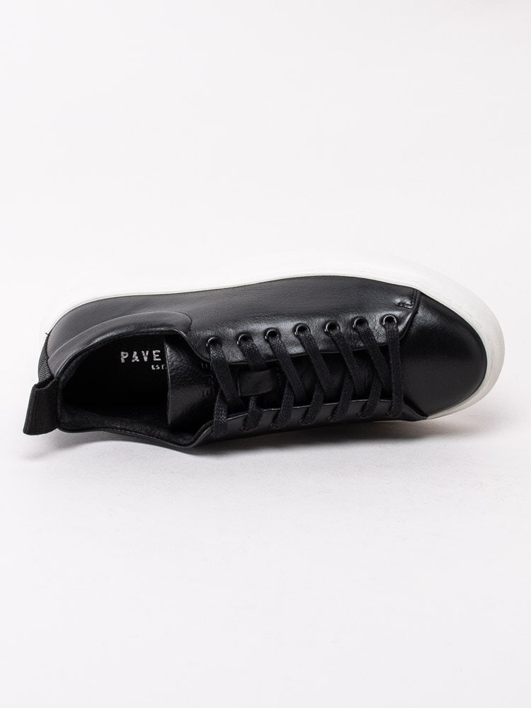 Pavement - Dee - Svarta sneakers i skinn med platå
