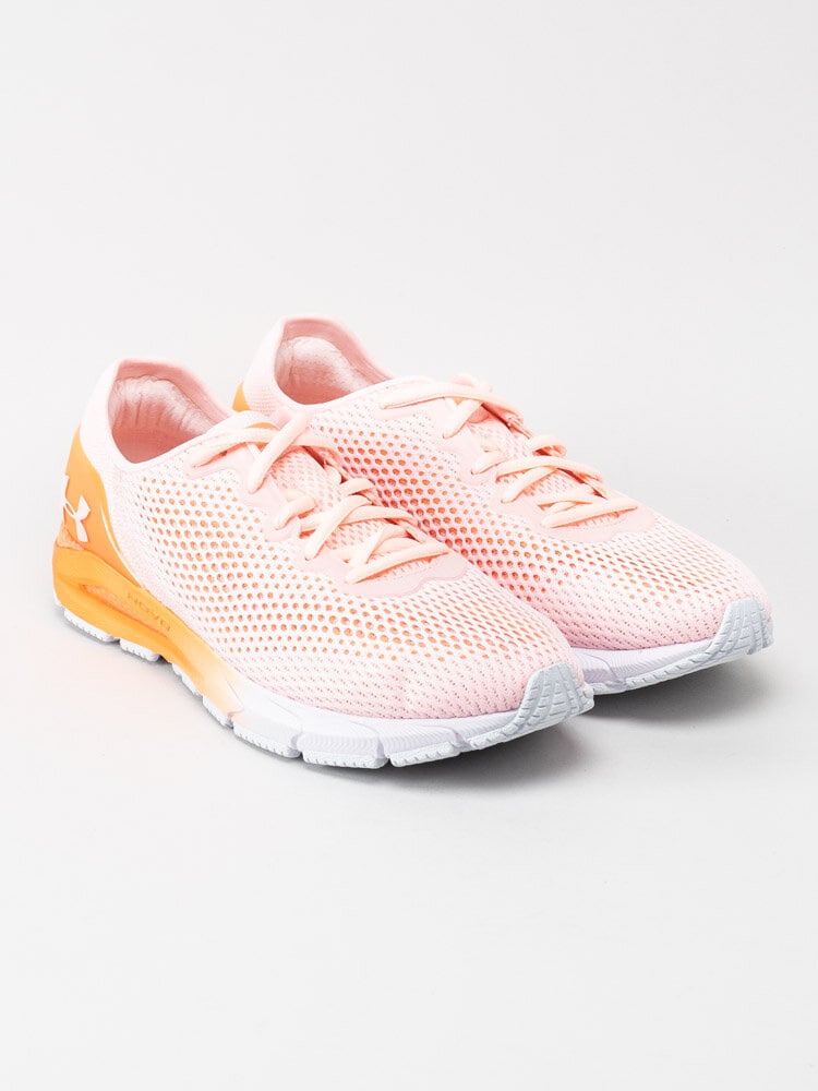 Under Armour - W Hovr Sonic 4 - Rosa och orange sportskor med bluetooth