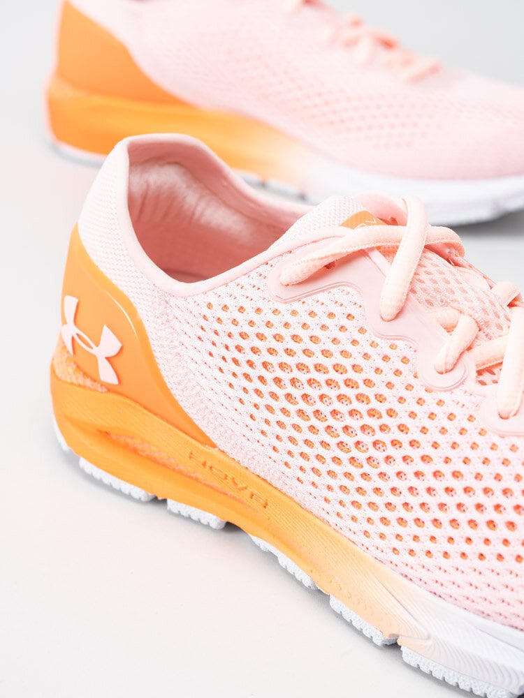 Under Armour - W Hovr Sonic 4 - Rosa och orange sportskor med bluetooth