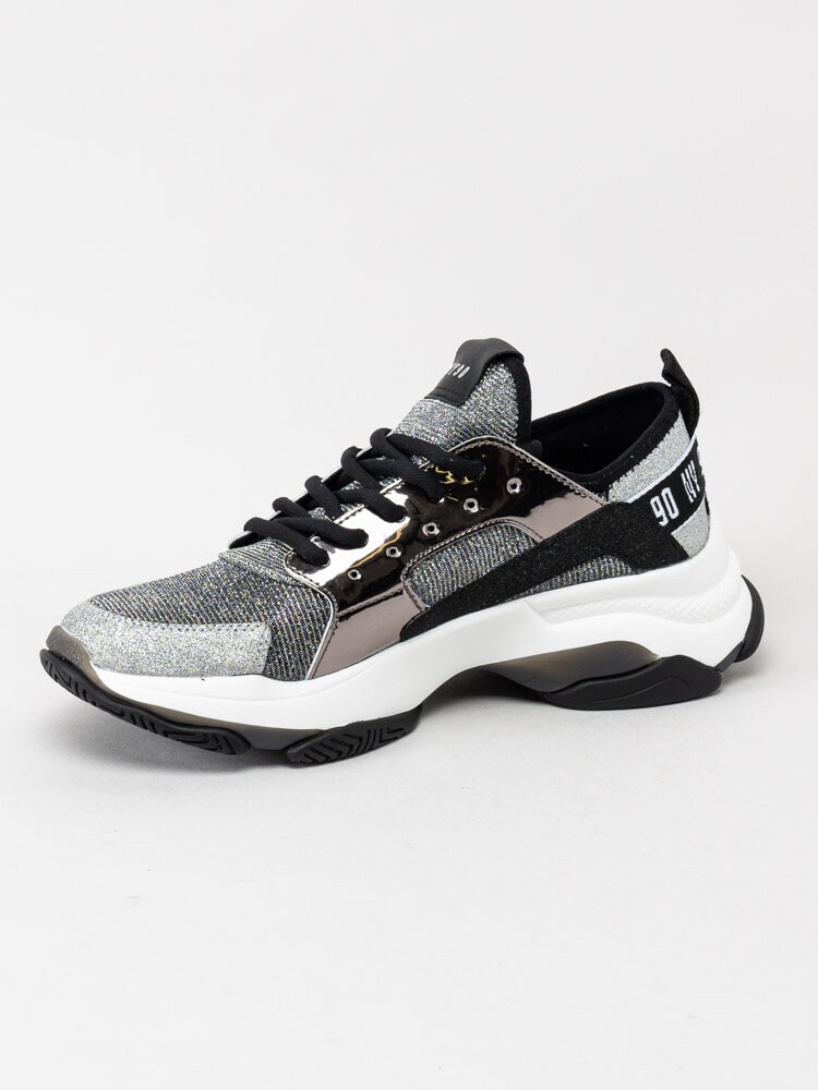 Steve Madden - Ajax - Silverglittriga chunky sneakers