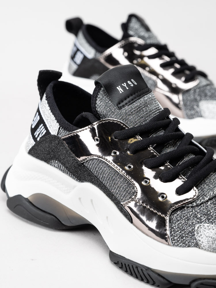 Steve Madden - Ajax - Silverglittriga chunky sneakers