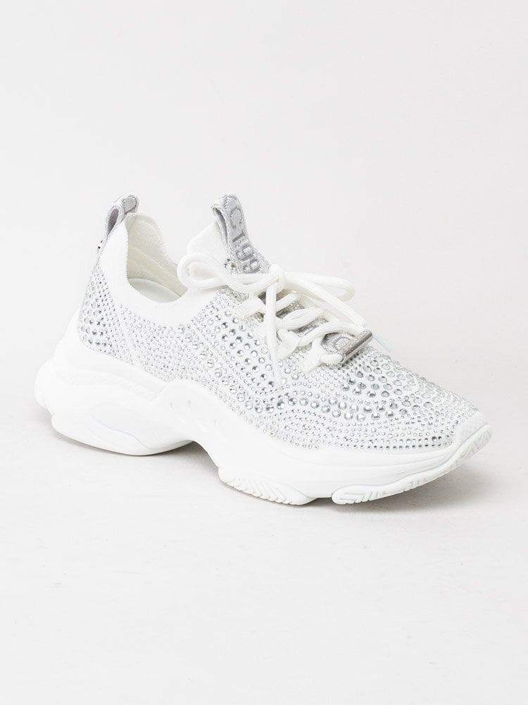 Steve Madden - Mackie - Vita chunky sneakers med strass