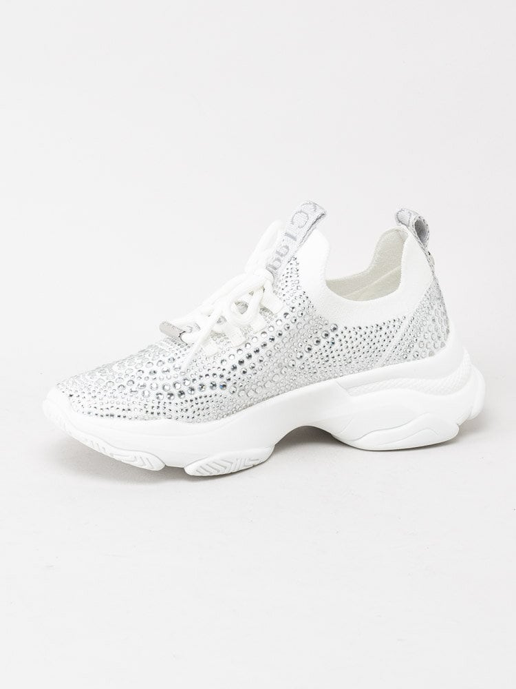 Steve Madden - Mackie - Vita chunky sneakers med strass