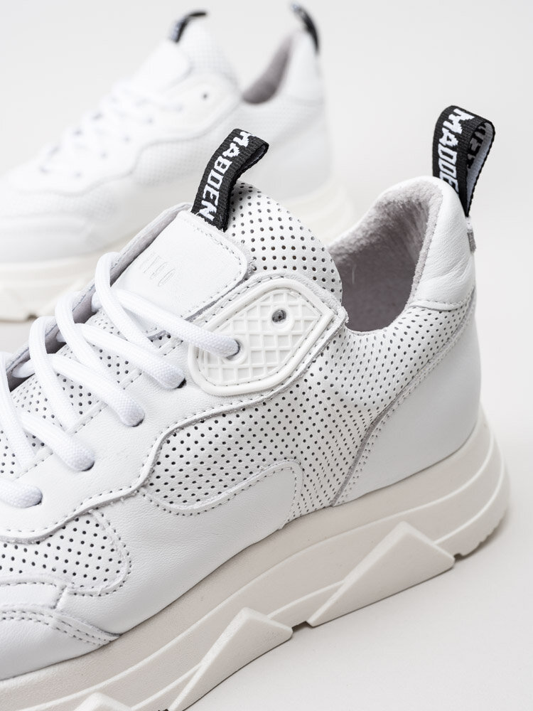 Steve Madden - Pitty - Vita platåsneakers i skinn