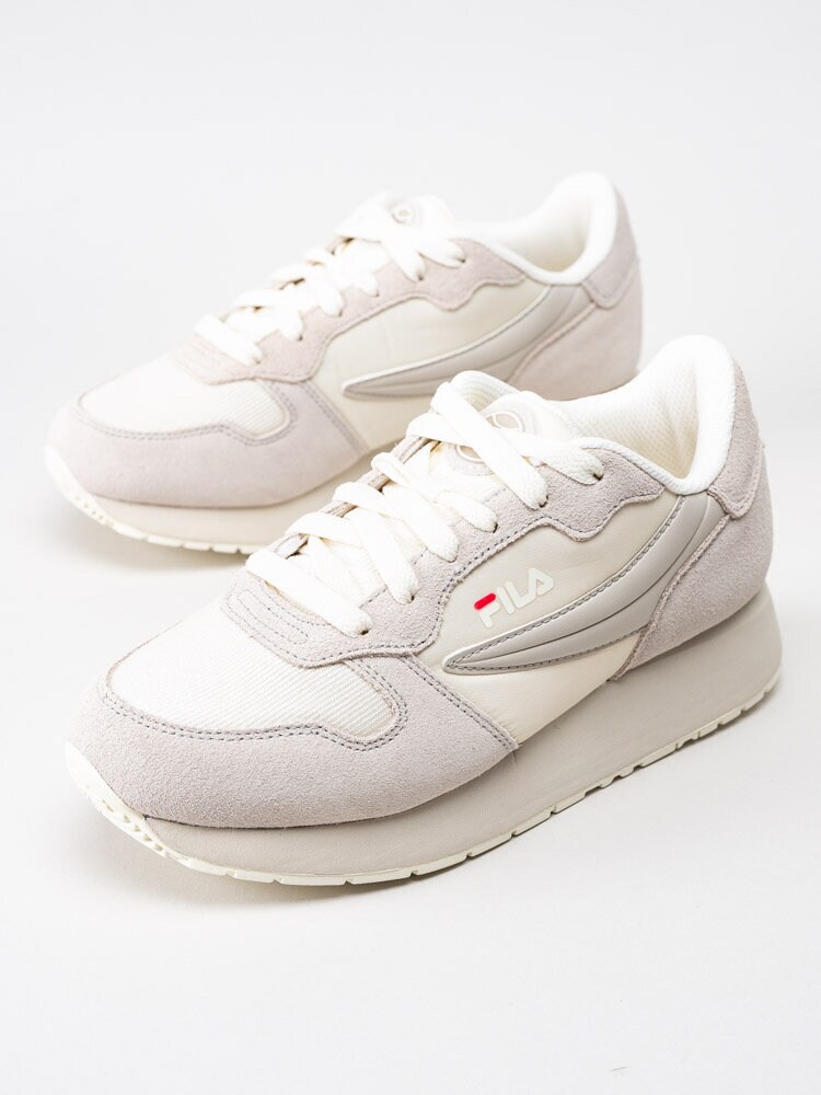 FILA - Retroque QQ Wmn - Grå retrosneakers med mockadetaljer