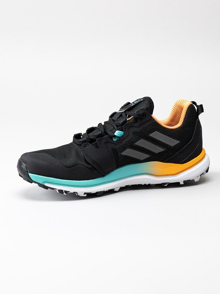 Adidas - Terrex Agravic GTX - Svarta sneakers i textil med orange och turkosa detaljer