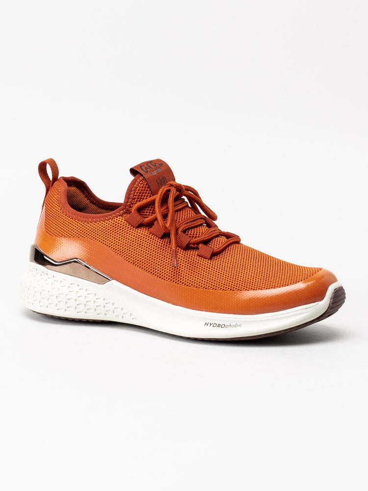 Ara - Orange slip on sneakers i textil