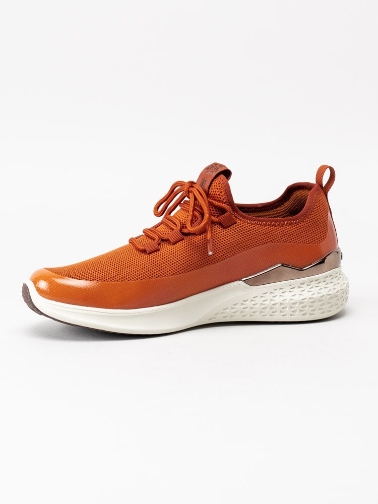 Ara - Orange slip on sneakers i textil