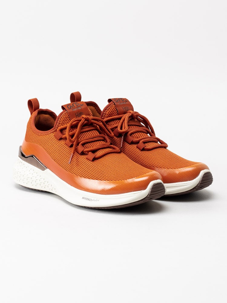 Ara - Orange slip on sneakers i textil