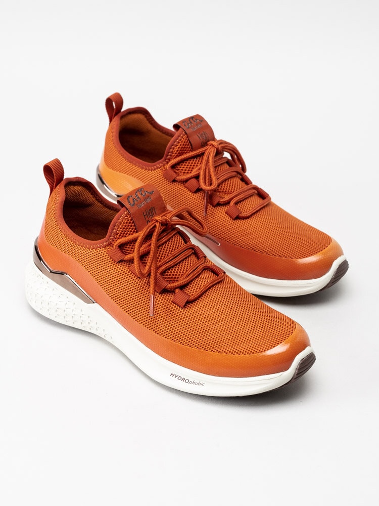 Ara - Orange slip on sneakers i textil