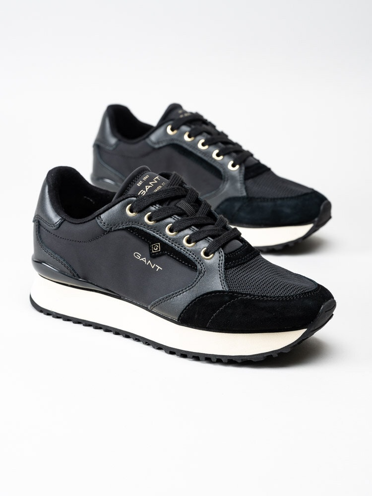 Gant Footwear - Bevinda - Svarta sneakers i skinn