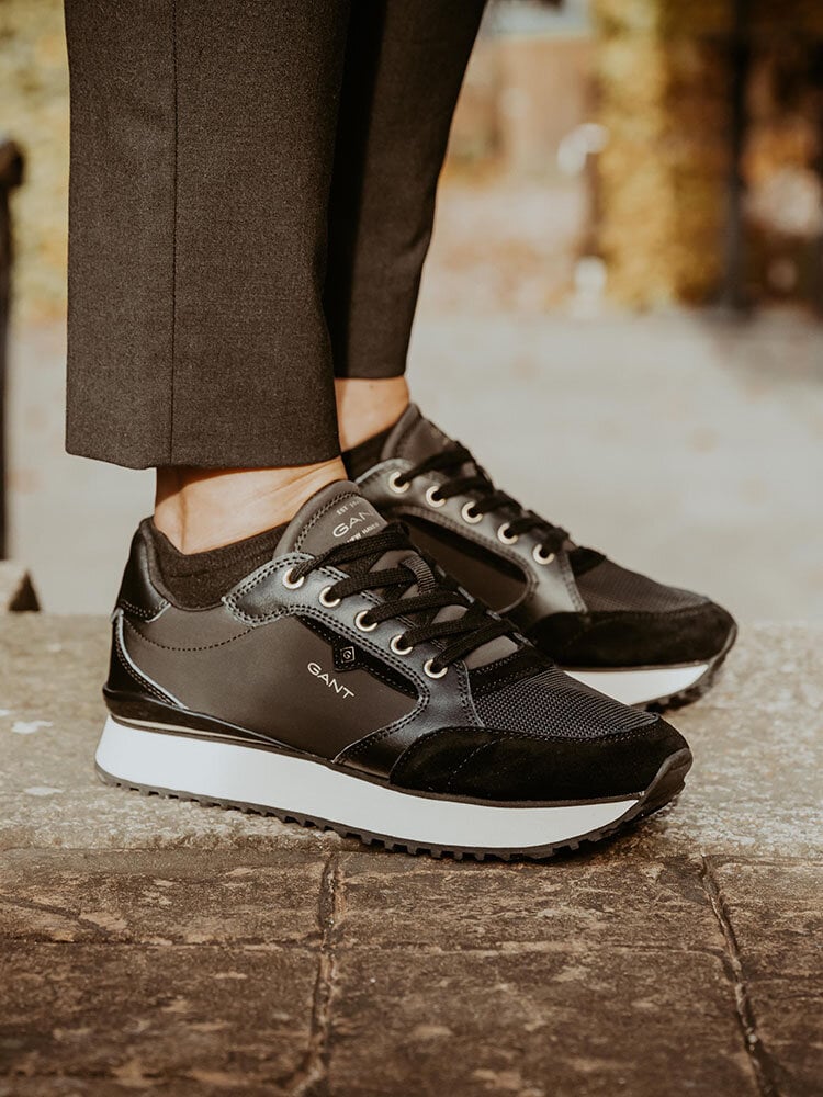 Gant Footwear - Bevinda - Svarta sneakers i skinn