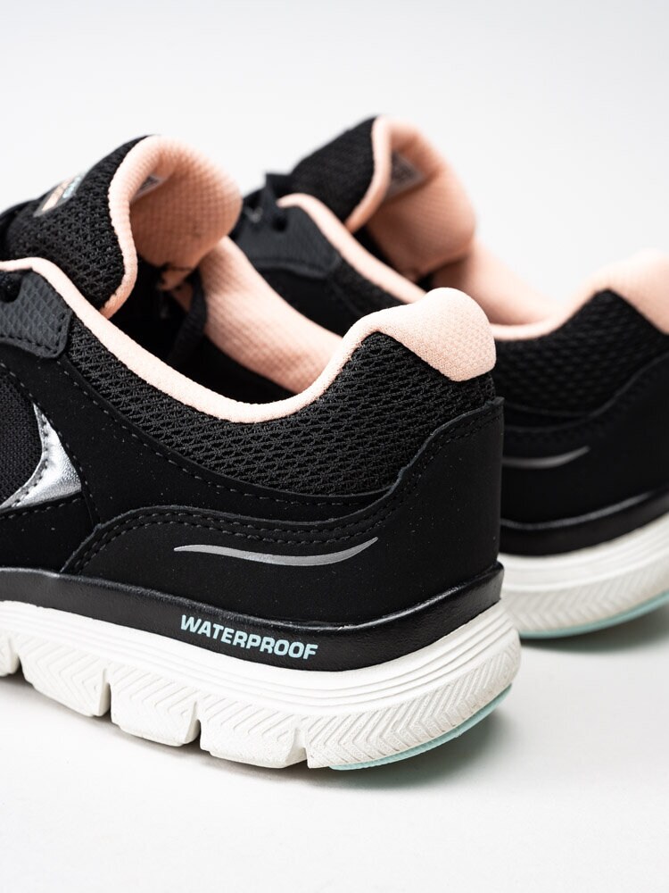 Skechers Flex Appeal 4.0 True Clarity Svarta vattentata sportskor