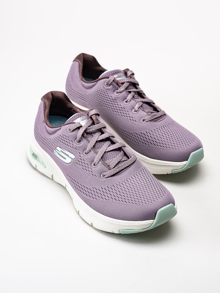 Skechers - Arch Fit - Ljuslila sportskor i textil