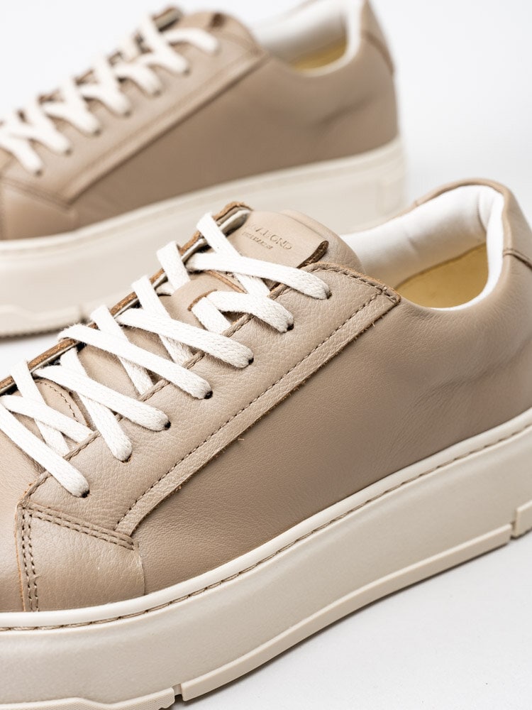Köp Vagabond Judy Beige platåsneakers i skinn Judy SKOMAN