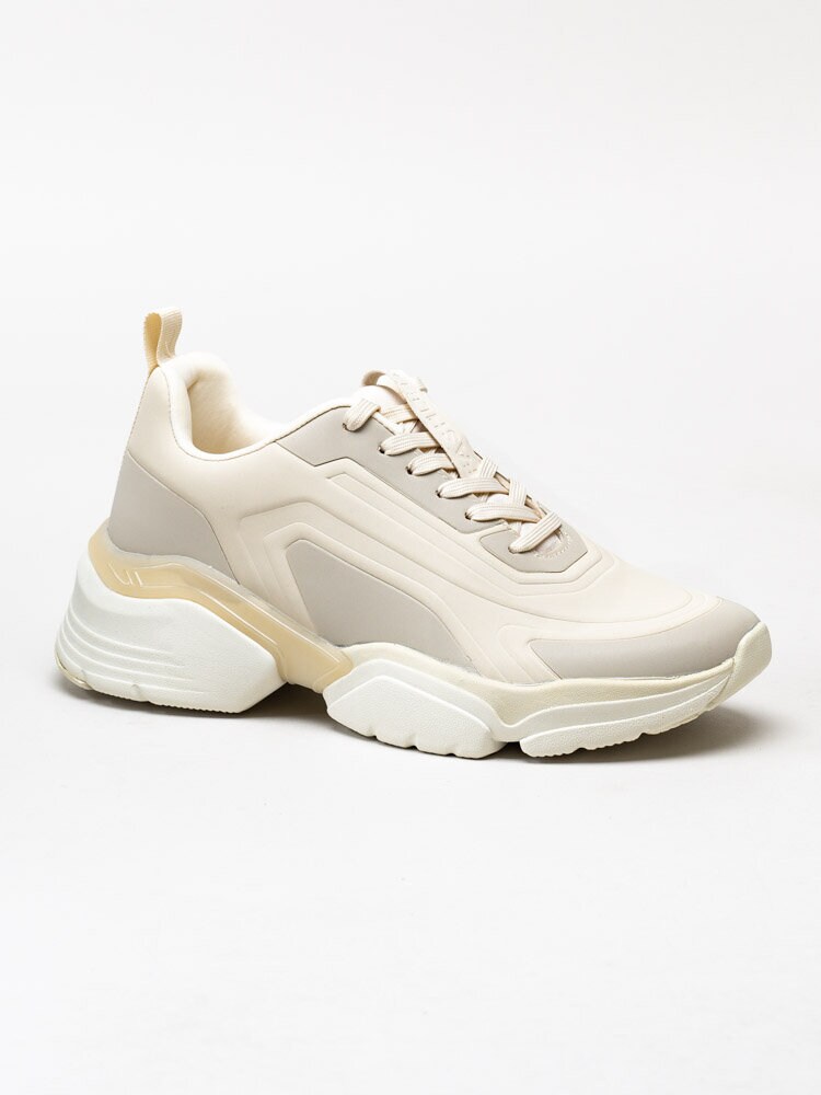 Tamaris - Beige sneakers med reflex