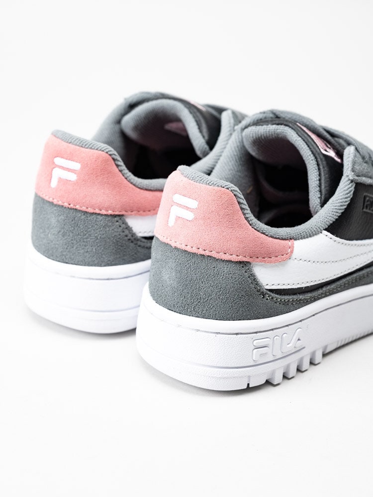 FILA - FXVentuno S Low Wmn - Grå sneakers med rosa detaljer