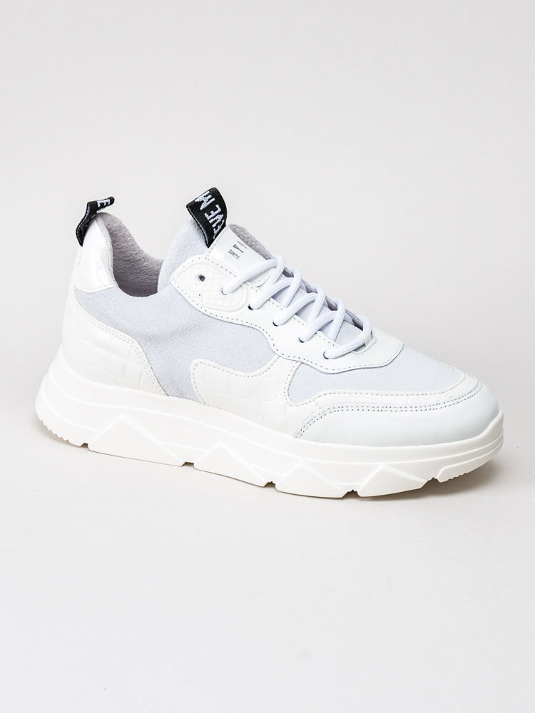 Steve Madden - Pitty - Vita platåsneakers i skinn