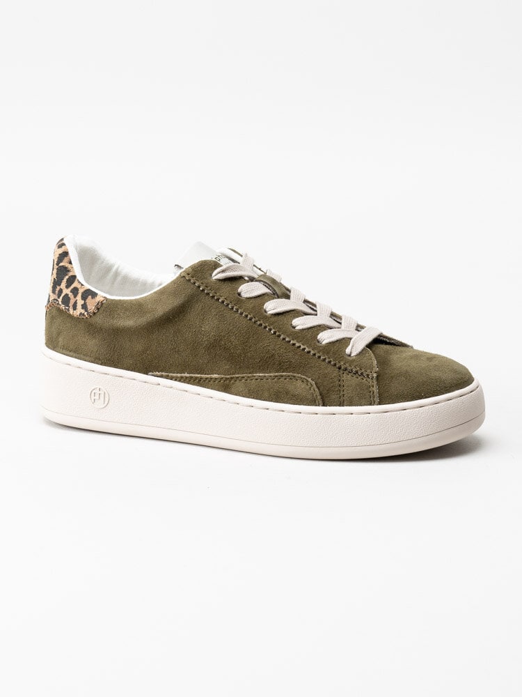 Philip Hog - Evelyn - Olivgröna sneakers i mocka