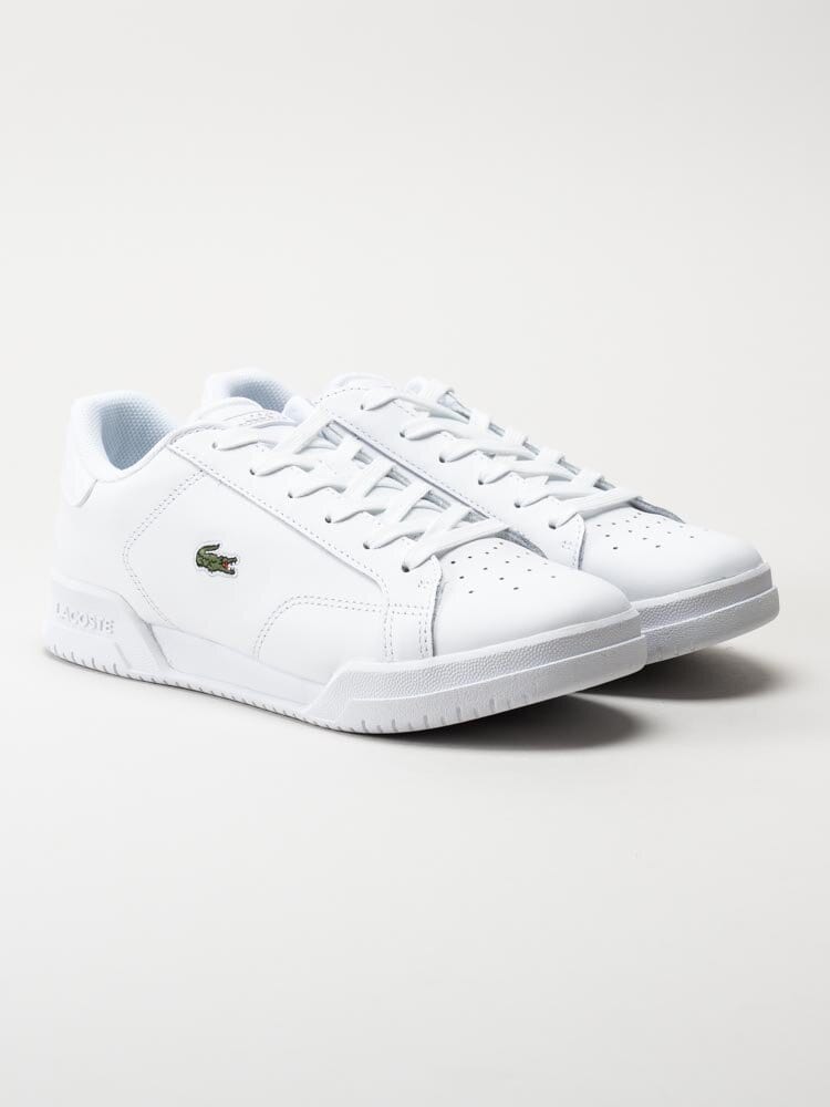 Lacoste - Twin Serve 0721 1 - Vita sneakers i skinn