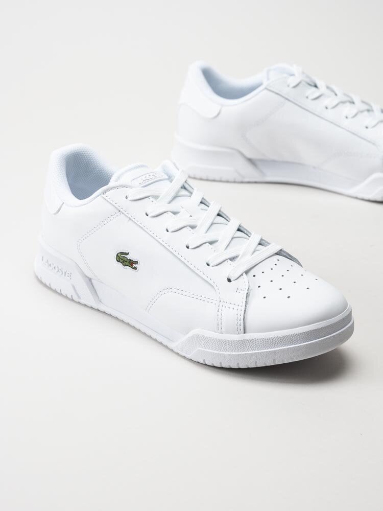 Lacoste - Twin Serve 0721 1 - Vita sneakers i skinn