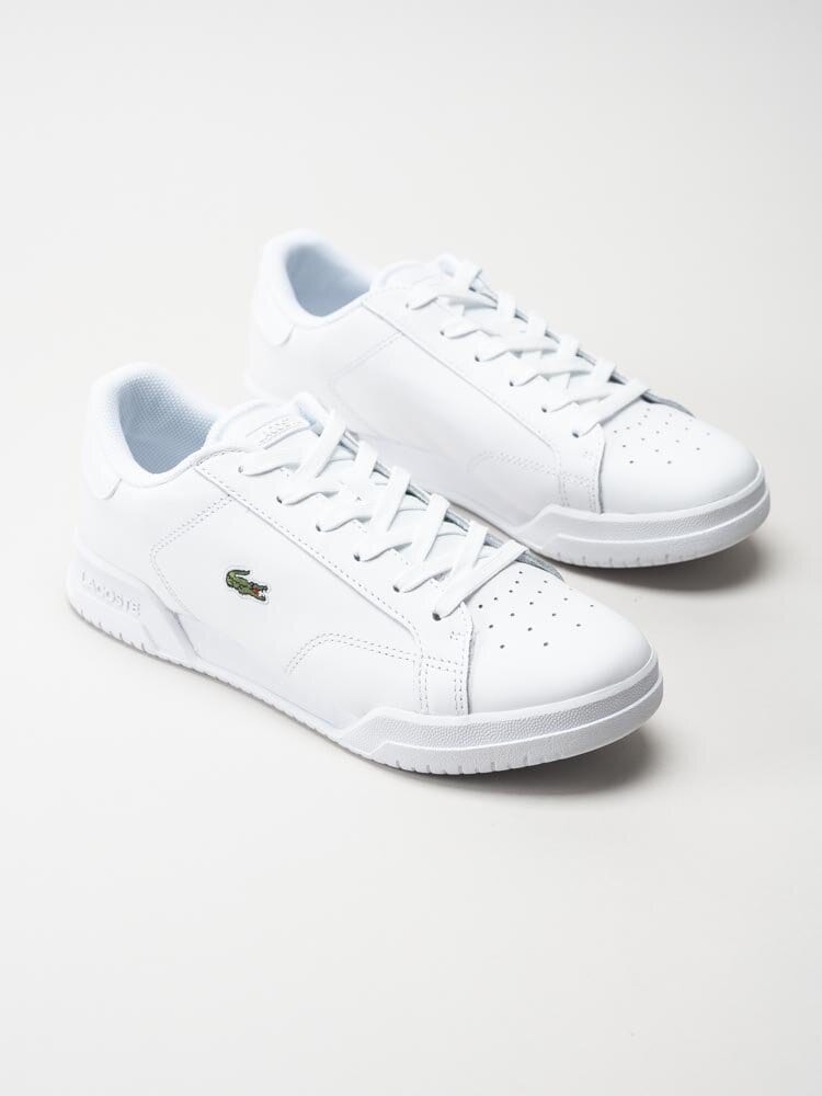 Lacoste - Twin Serve 0721 1 - Vita sneakers i skinn