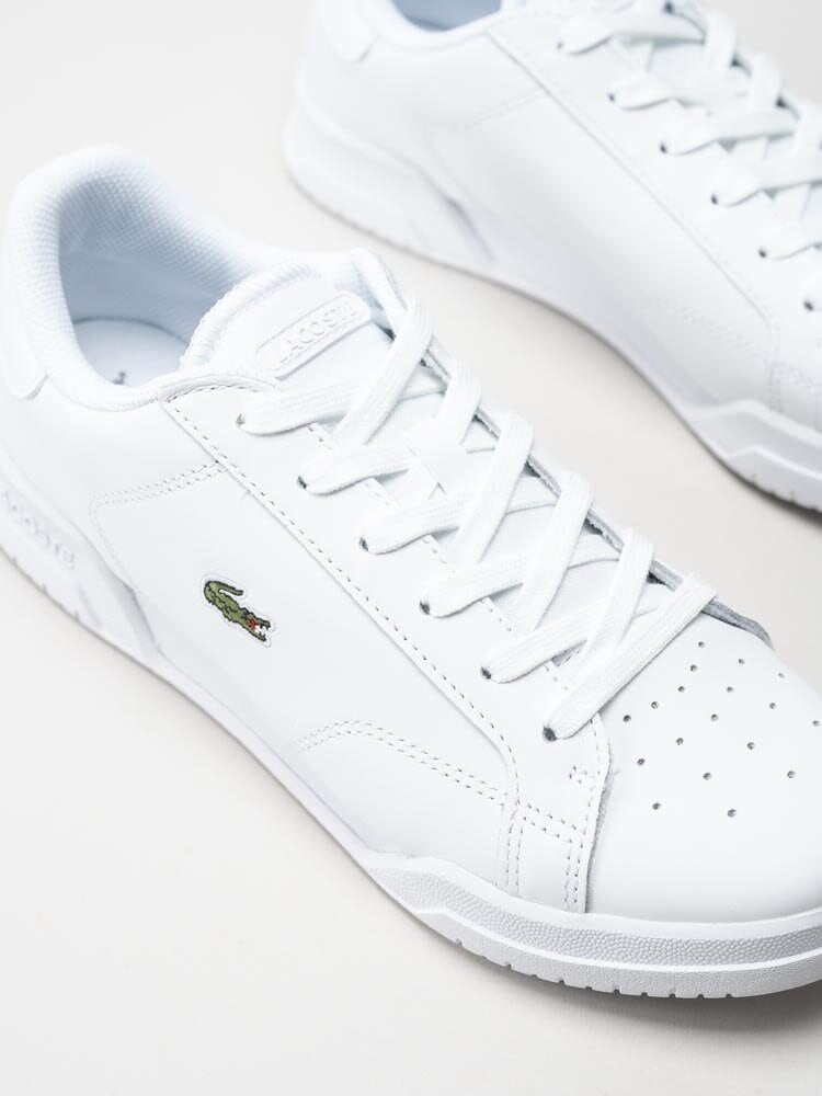 Lacoste - Twin Serve 0721 1 - Vita sneakers i skinn