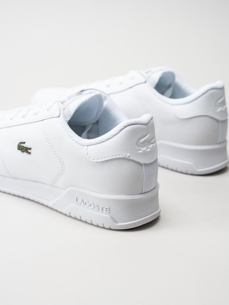 Lacoste - Twin Serve 0721 1 - Vita sneakers i skinn