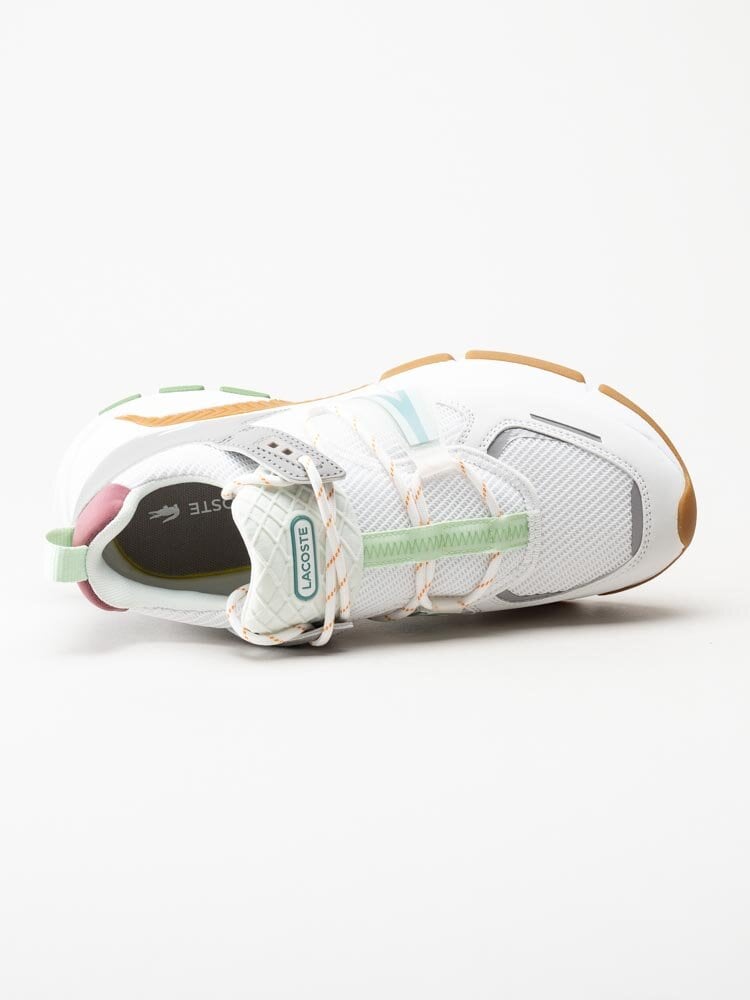 Lacoste - L003 0722 1 - Vita flerfärgade sneakers i textil