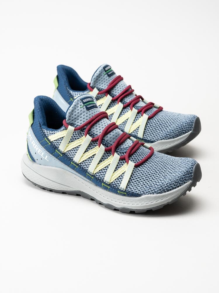 Merrell - Bravada Edge - Blå flerfärgade sportiga sneakers i textil