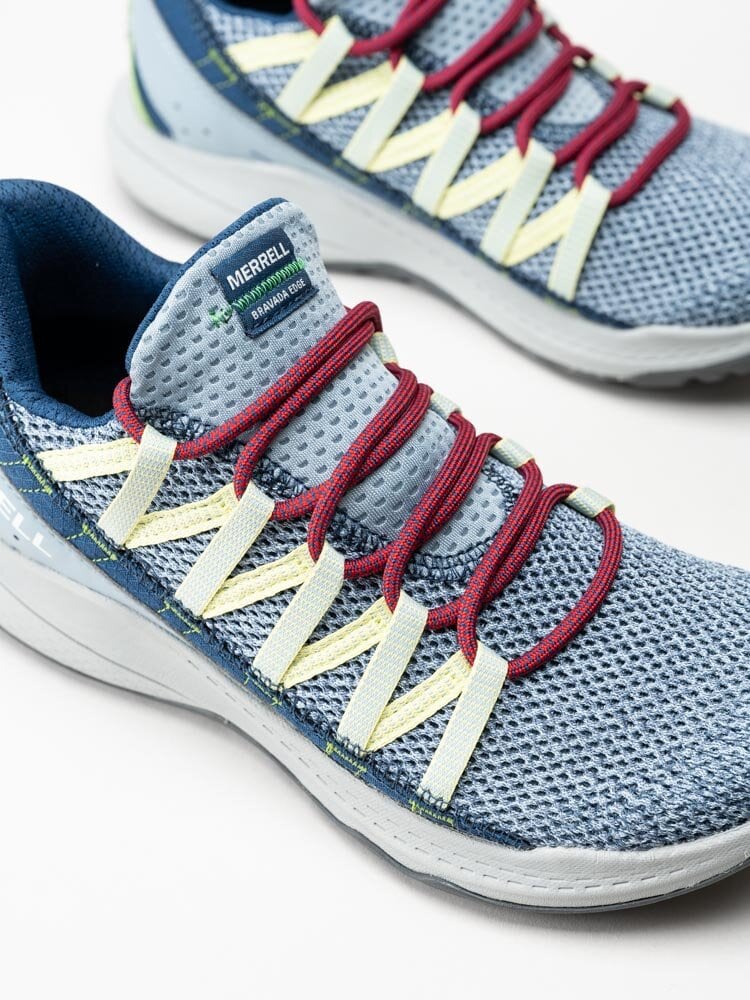 Merrell - Bravada Edge - Blå flerfärgade sportiga sneakers i textil