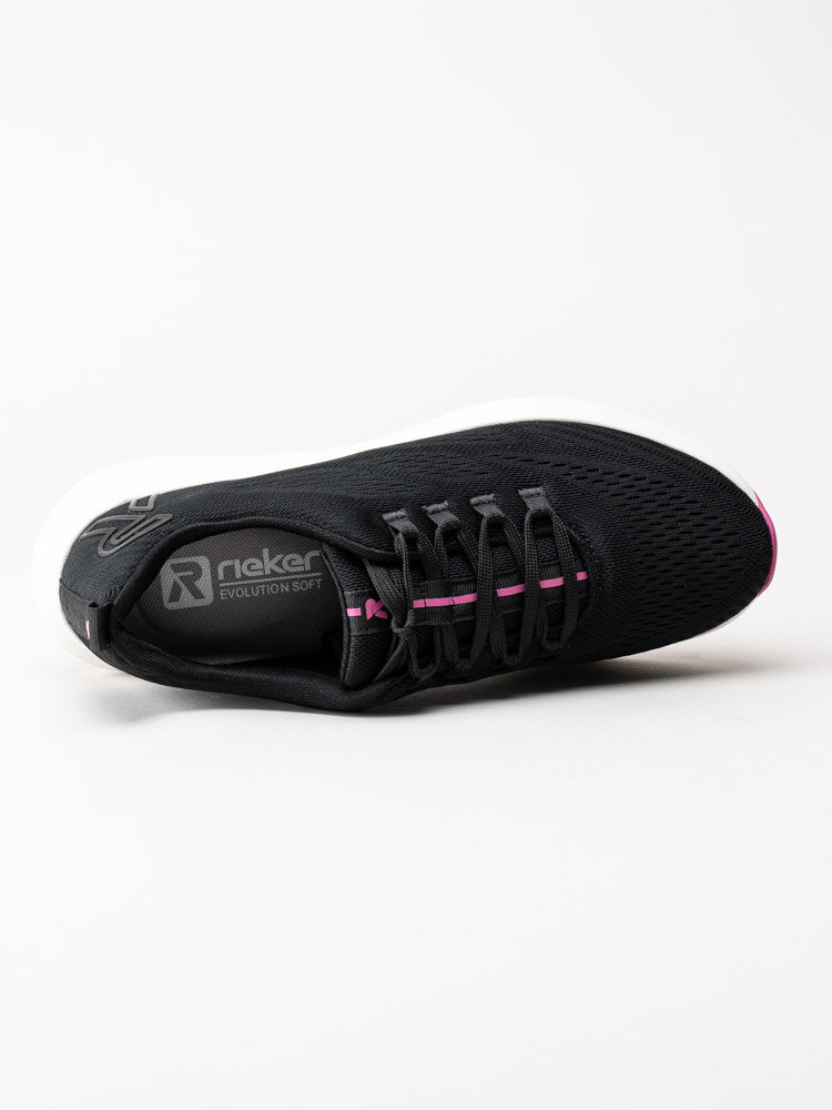Rieker Evolution - Svarta sportiga sneakers i textil