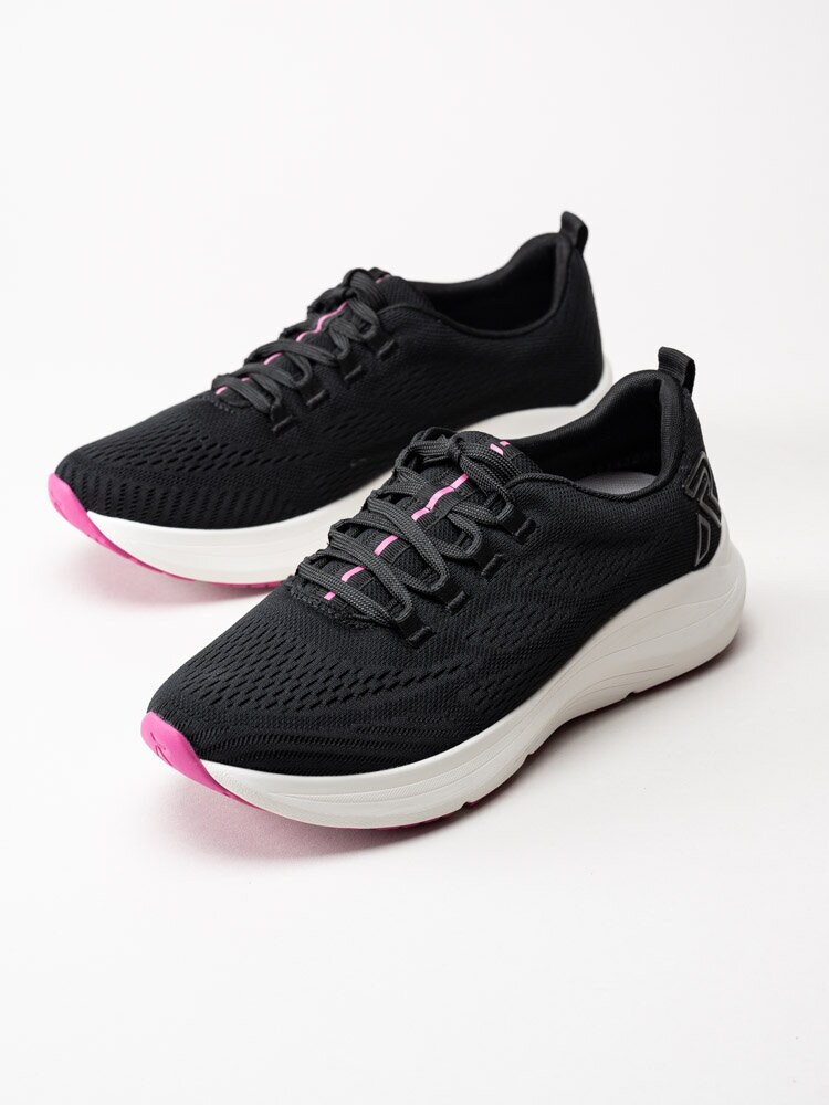 Rieker Evolution - Svarta sportiga sneakers i textil