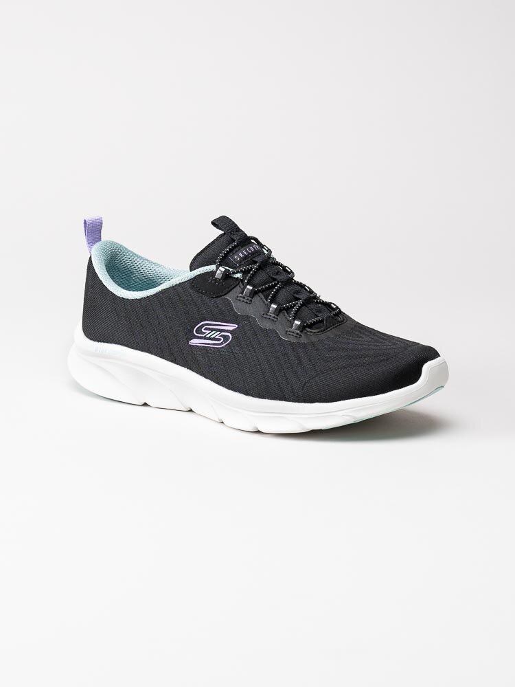 Skechers - DLux Comfort Easy Street - Svarta sneakers med memory foam
