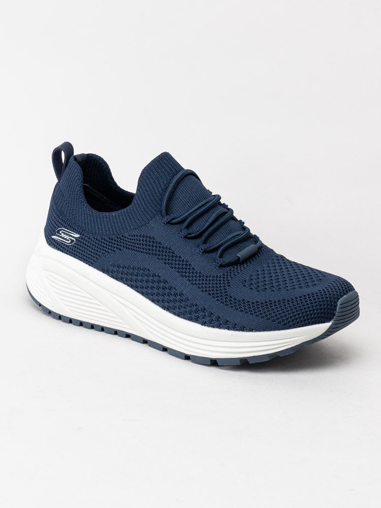 Skechers - BOBS Sparrow 2.0 - Marinblå slip on sneakers i textil